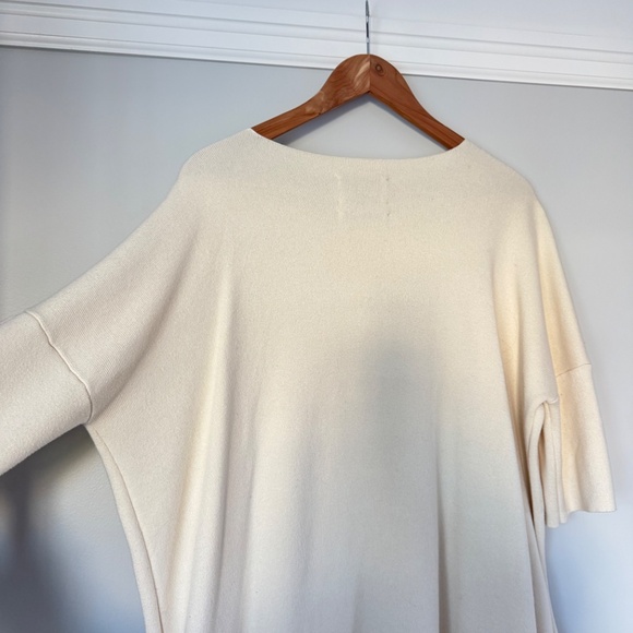 Lauren Manoogian INTERLOCK WIDE T DRESS - RAW WHITE size 1 (Same as model) - Picture 4 of 10